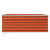 Tenda a rullo Vidaxx estensibile manualmente 3,5x2,5 m arancione marrone