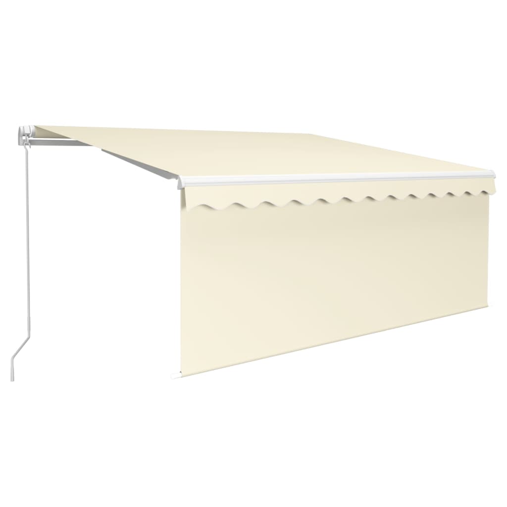 Tenda Vidaxx a rullo estensibile manualmente e LED 3,5x2,5 m crema