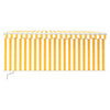 Vidaxl Luifel Manualmente Roller Roller Blind LED 3.5x2.5 m blanco amarillo
