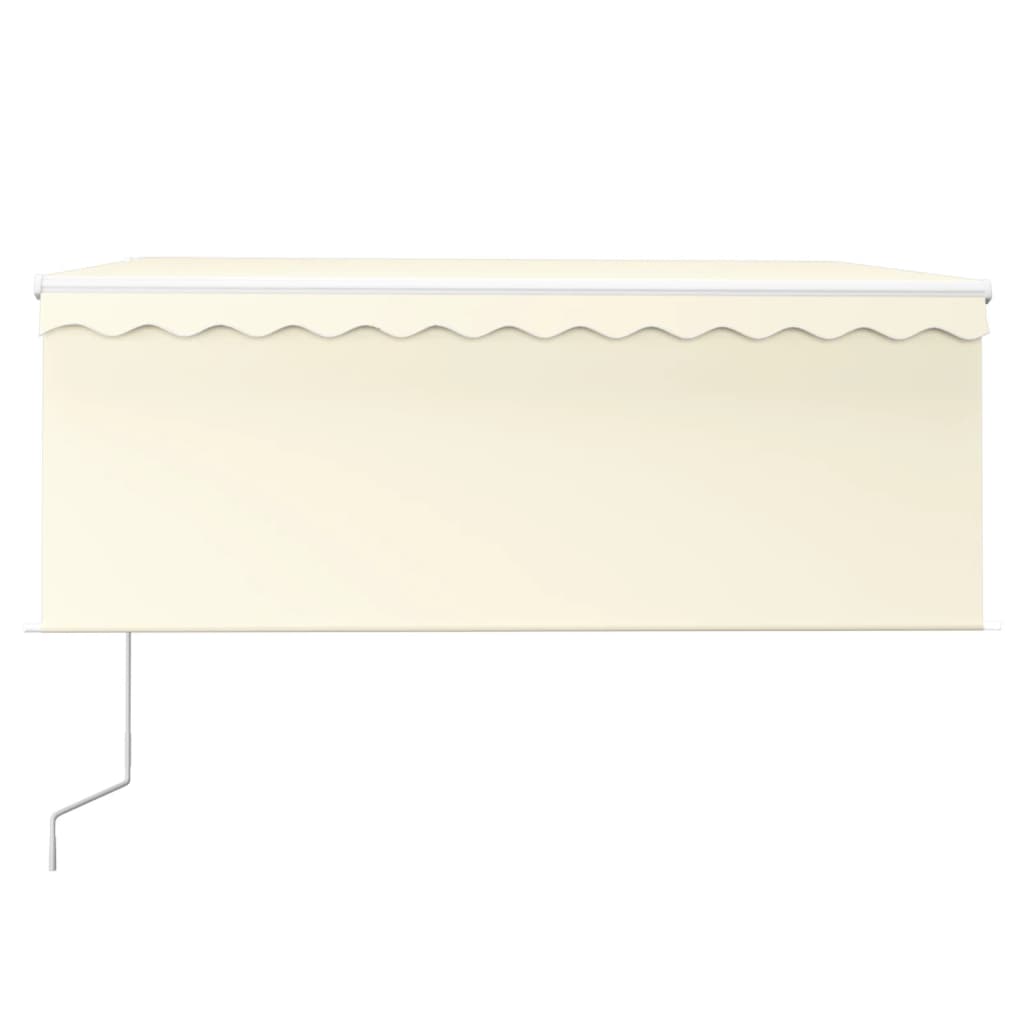 Tenda Vidaxx avvolgibile estensibile automaticamente 3,5x2,5 m colore crema