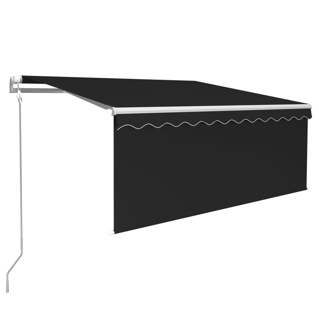 Vidaxl Luifel Automático Roller Blind Blind 3.5x2.5 m antracito