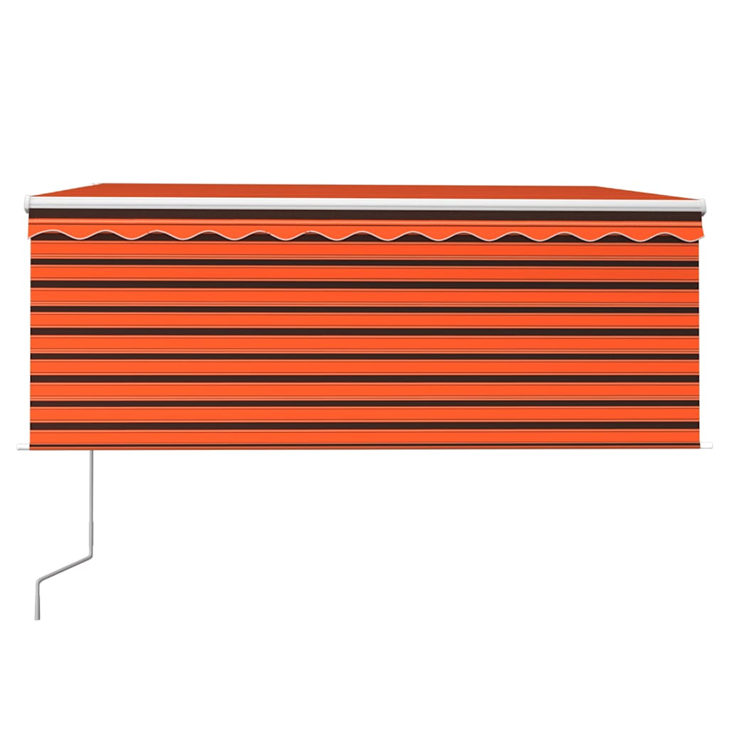 Tenda a rullo Vidaxx estensibile automaticamente 3,5x2,5m arancione marrone