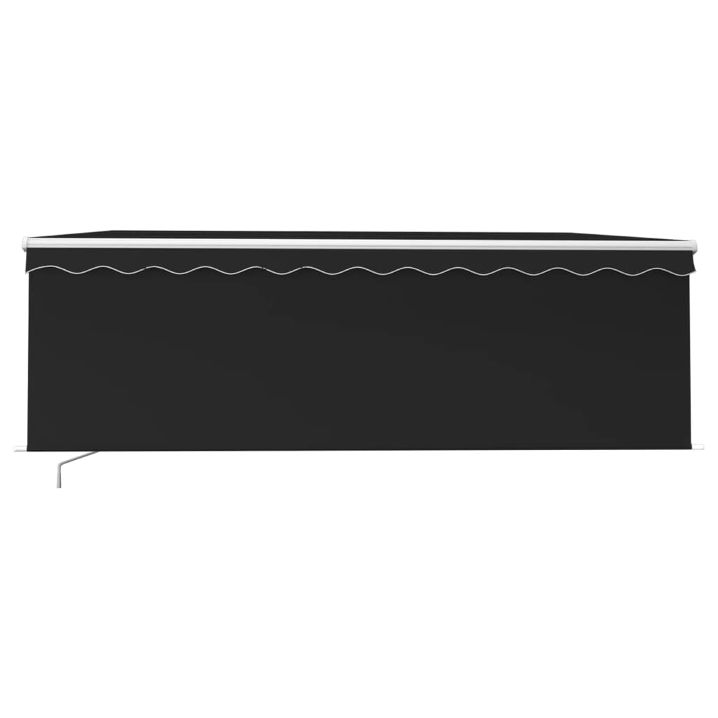 Vidaxl Luifel Manualmente Roller Blind LED 4.5x3 m antracita