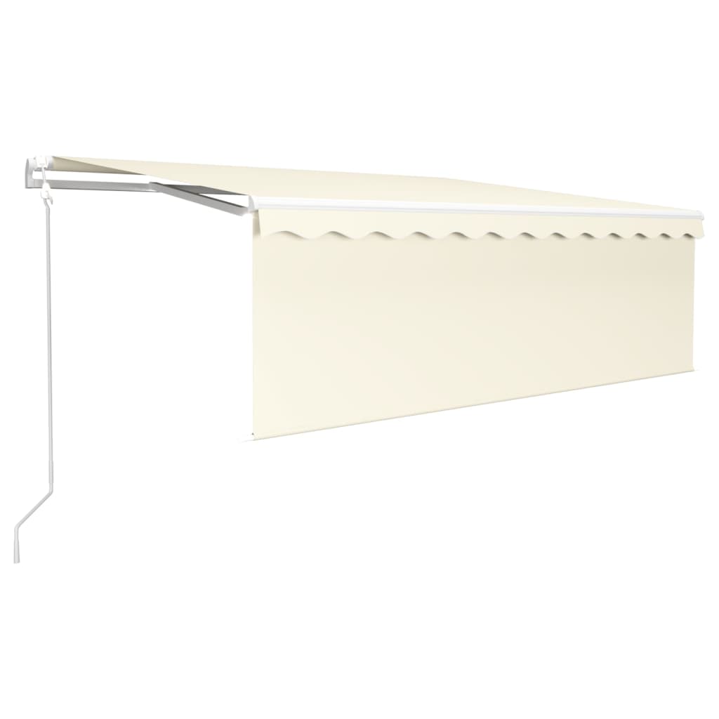 Vidaxl Luifel se puede extender automáticamente con Roller Blind 4.5x3 M Cream