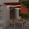 VIDAXL Luifel LED LED BECCA ROLLINE ROLLARE MANUAMENTE 5X3 M Orange Brown