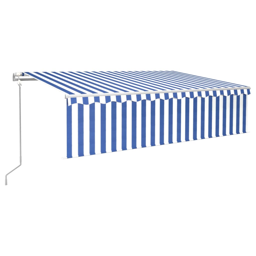 Vidaxl Luifel estendibile automaticamente con il blu Blue Blind Roller 6x3