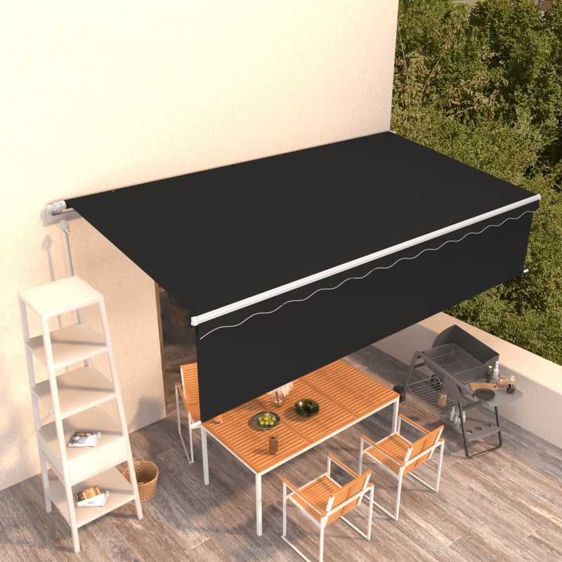 Vidaxl Luifel estendibile automaticamente con antracite 6x3 m a rullo