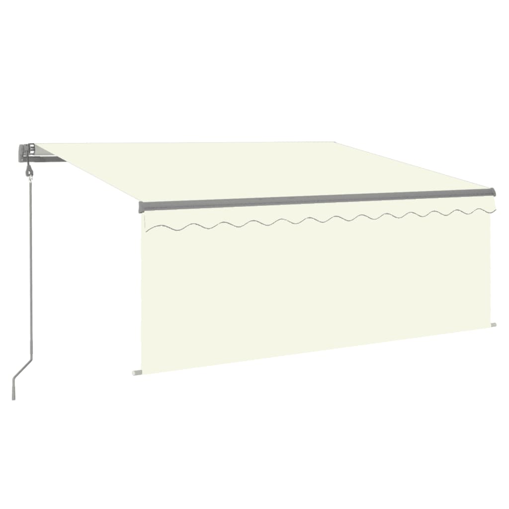 Tenda Vidaxx avvolgibile estensibile automaticamente 3,5x2,5 m colore crema