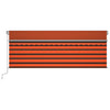 Tenda Vidaxx estensibile manualmente con tenda a rullo 4x3 m arancione marrone