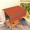 Tenda Vidaxx estensibile manualmente con tenda a rullo 4x3 m arancione marrone