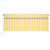 Vidaxl Luifel se puede extender automáticamente con ciego de rodillo 4.5x3 m blanco amarillo