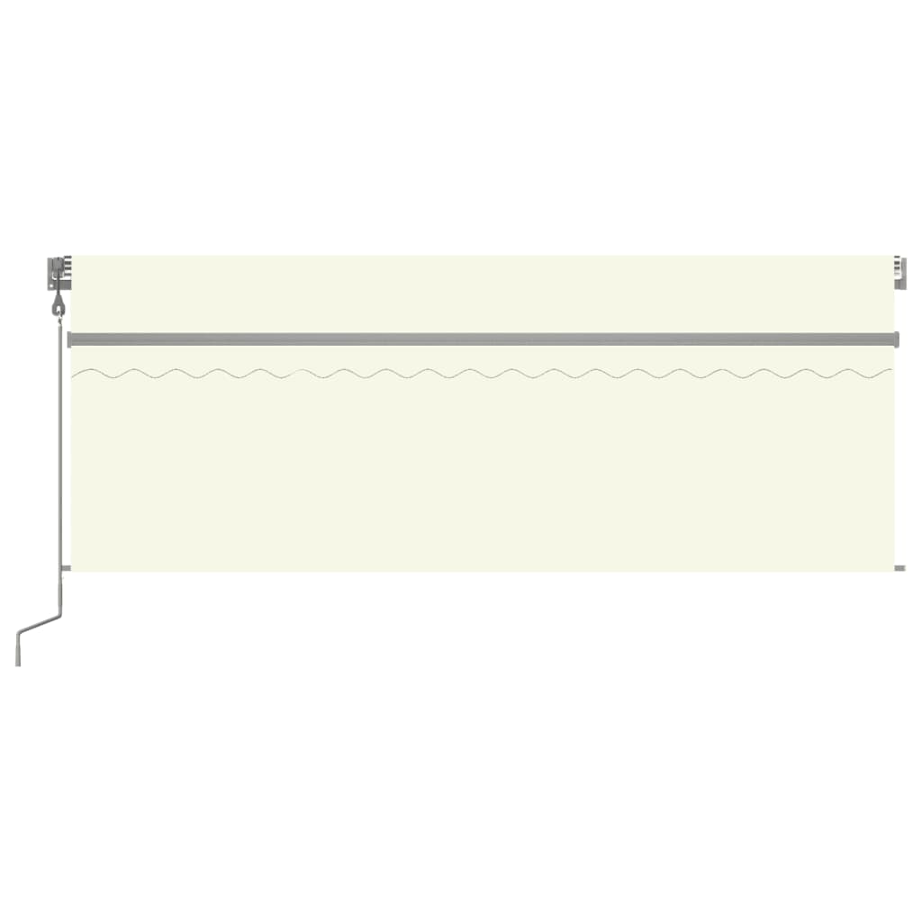 Vidaxl Luifel con crema a rullo, a LED e sensore del vento 4,5x3 m