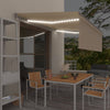 Vidaxl Luifel con crema a rullo, a LED e sensore del vento 4,5x3 m