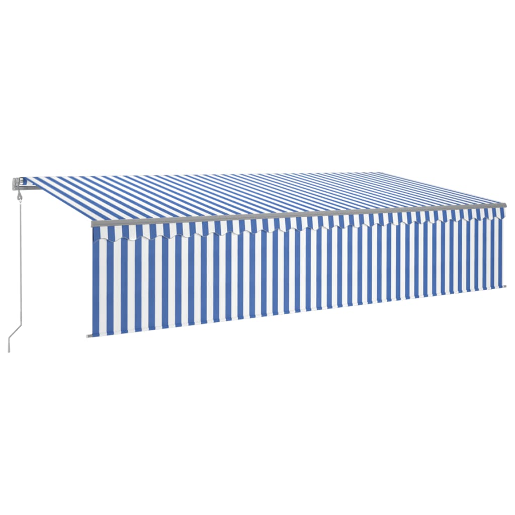 Vidaxl Luifel se puede extender automáticamente con blanco de 6x3 m blanco blanco