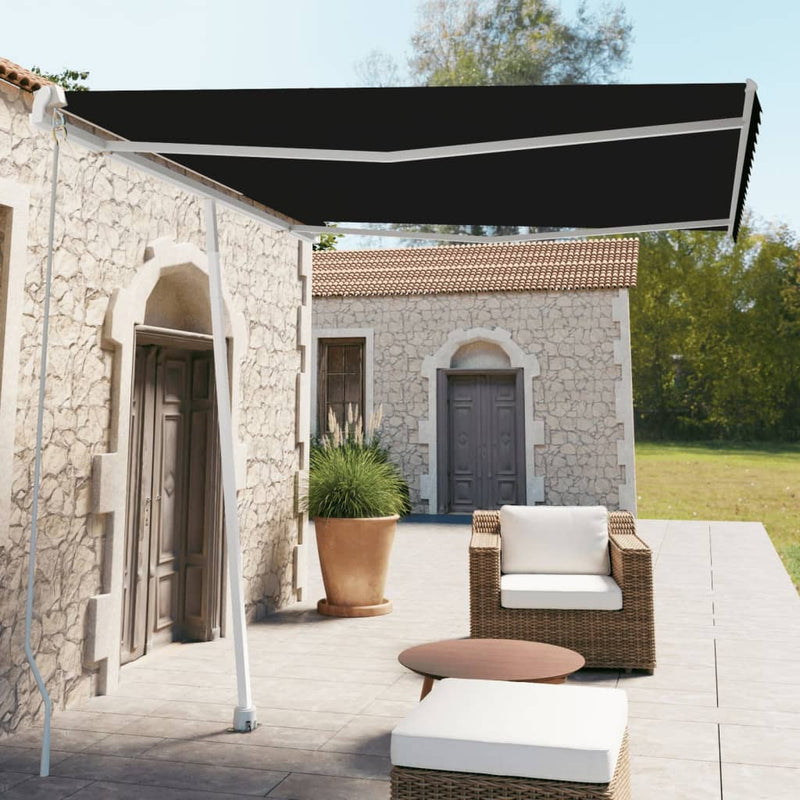 Vidaxl Luifel distaccato manualmente si estende da 300x250 cm antracite