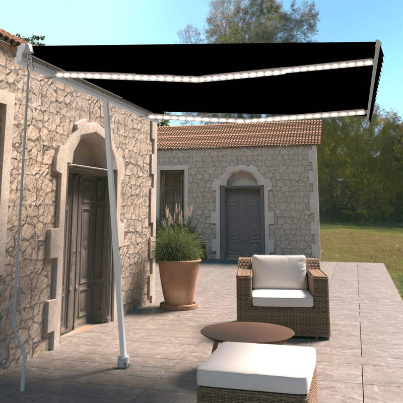 Vidaxl Luifel estendibile manualmente con colore antracite a LED 300x250 cm