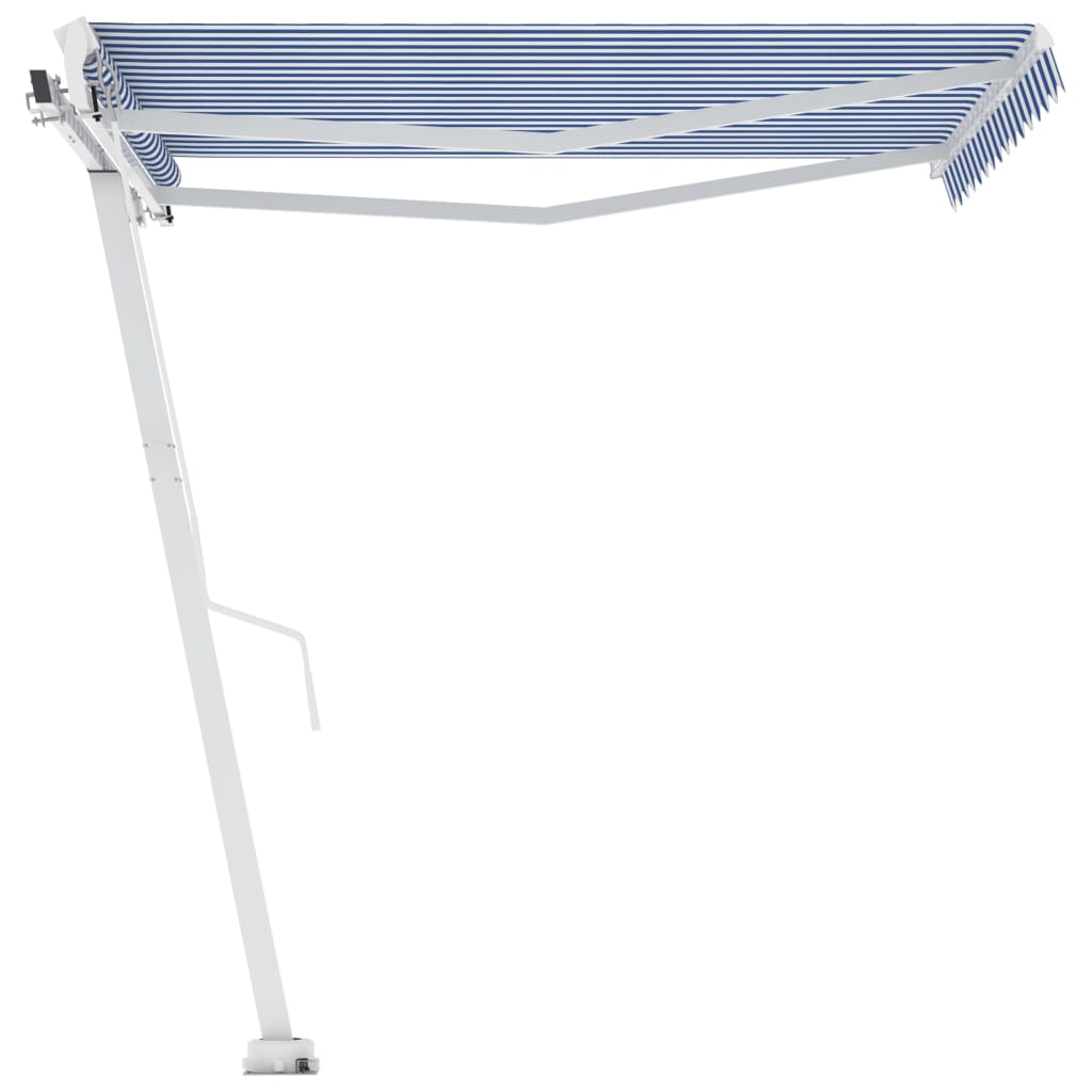 Vidaxl Laifel distaccato manualmente estrarre 350x250 cm blu e bianco