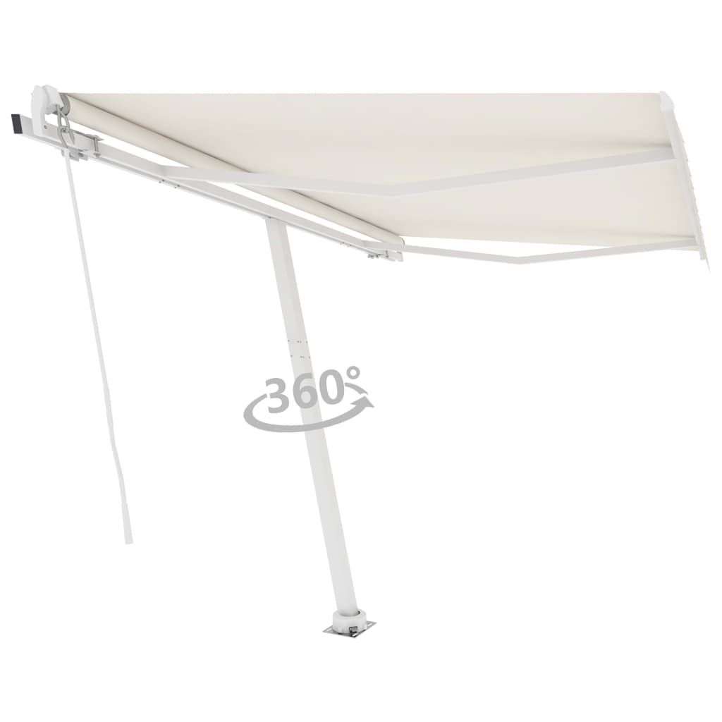 Vidaxl Luifel distaccato manualmente estende una crema da 350x250 cm