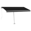 Vidaxl Luifel estendibile manualmente con colore antracite a LED 400x300 cm