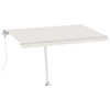 VidaXL Luifel vrijstaand automatisch 400x300 cm crèmekleurig