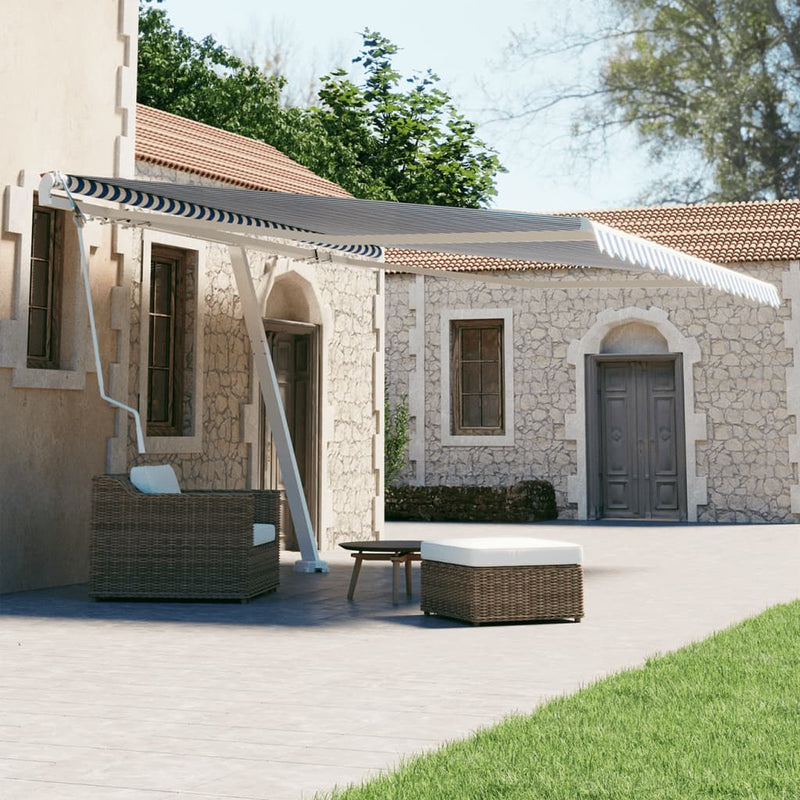 VIDAXL LUIFEL FREE -AUTOMATICO AUTOMATICO 450x300 cm blu e bianco