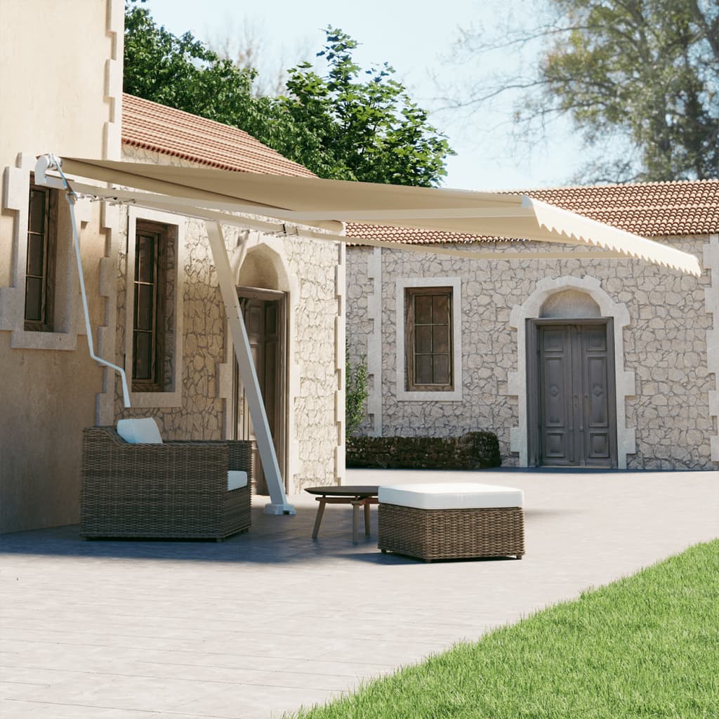 Vidaxl Luifel Free -Free Automatic 450x300 cm Cream -Colores