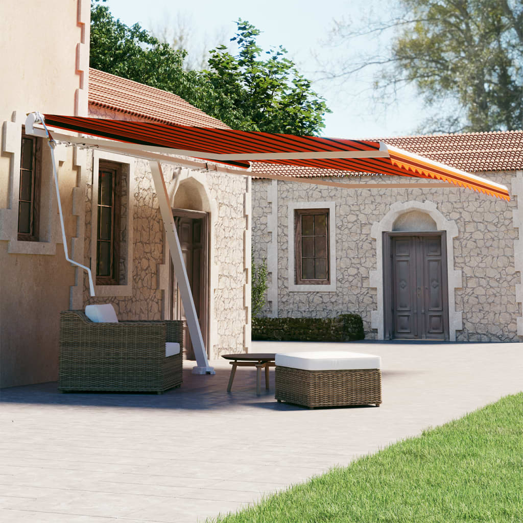 VIDAXL LUIFEL FREE -Automatico 450x300 cm arancione e marrone