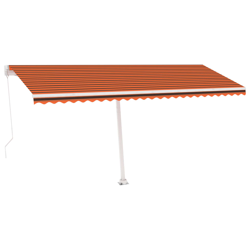 Vidaxl Luifel separado se extiende manualmente 500x300 cm de color naranja