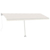 Vidaxl Luifel estendibile manualmente con crema LED 500x300 cm
