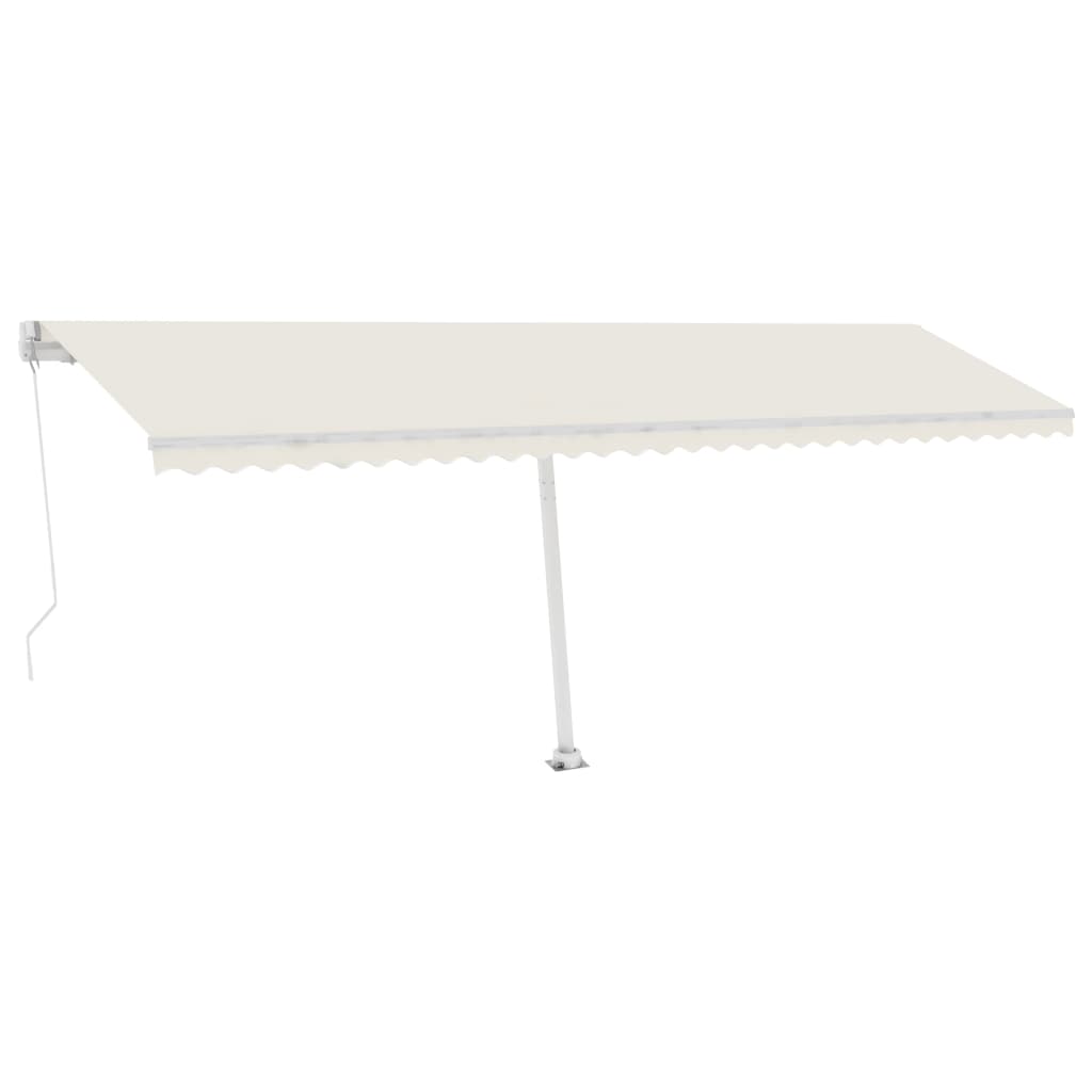 Vidaxl Luifel estendibile manualmente con crema LED 600x300 cm