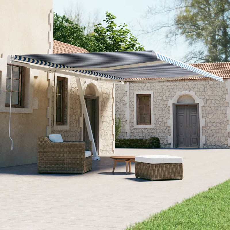 Vidaxl Laifel Free -Automatico 600x300 cm Blu e bianco