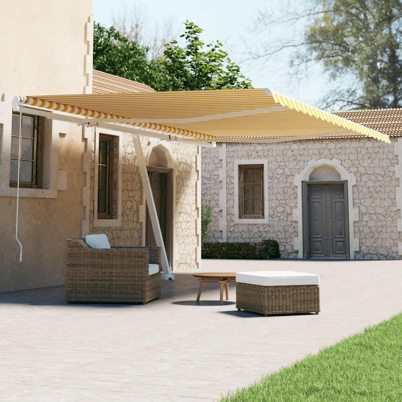 VIDAXL LUIFEL FREE -AUTOMATICO AUTOMATICO 600x300 cm giallo e bianco