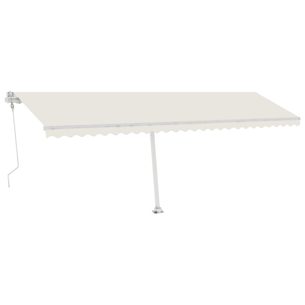 Vidaxl Luifel Automático con Color de crema LED y Sensor de viento de 600x300 cm
