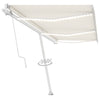 Vidaxl Luifel Automático con Color de crema LED y Sensor de viento de 600x300 cm