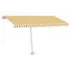 Vidaxl Laifel separado manualmente saca 400x350 cm de amarillo y blanco