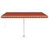 Vidaxl Luifel distaccato manualmente estende 400x350 cm arancione marrone