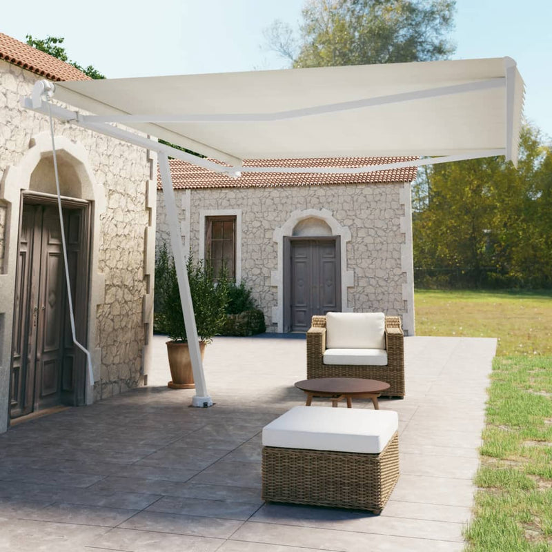 Vidaxl Luifel distaccato manualmente si estende 450x350 cm, colorato