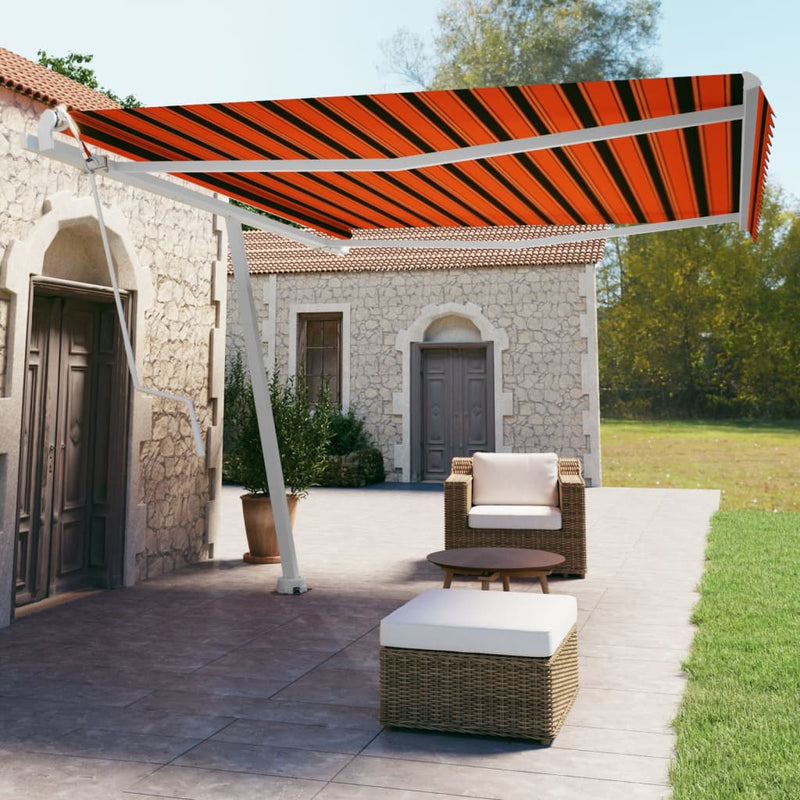 VIDAXL LUIFEL FREE -Automatico 450x350 cm arancione e marrone