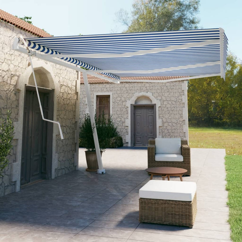 Vidaxl Laifel Free -Automatico 600x350 cm Blu e bianco