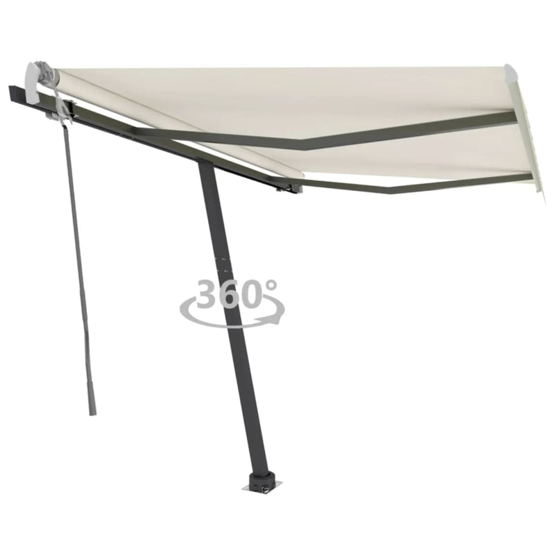 Vidaxl Luifel distaccato manualmente estende una crema da 300x250 cm