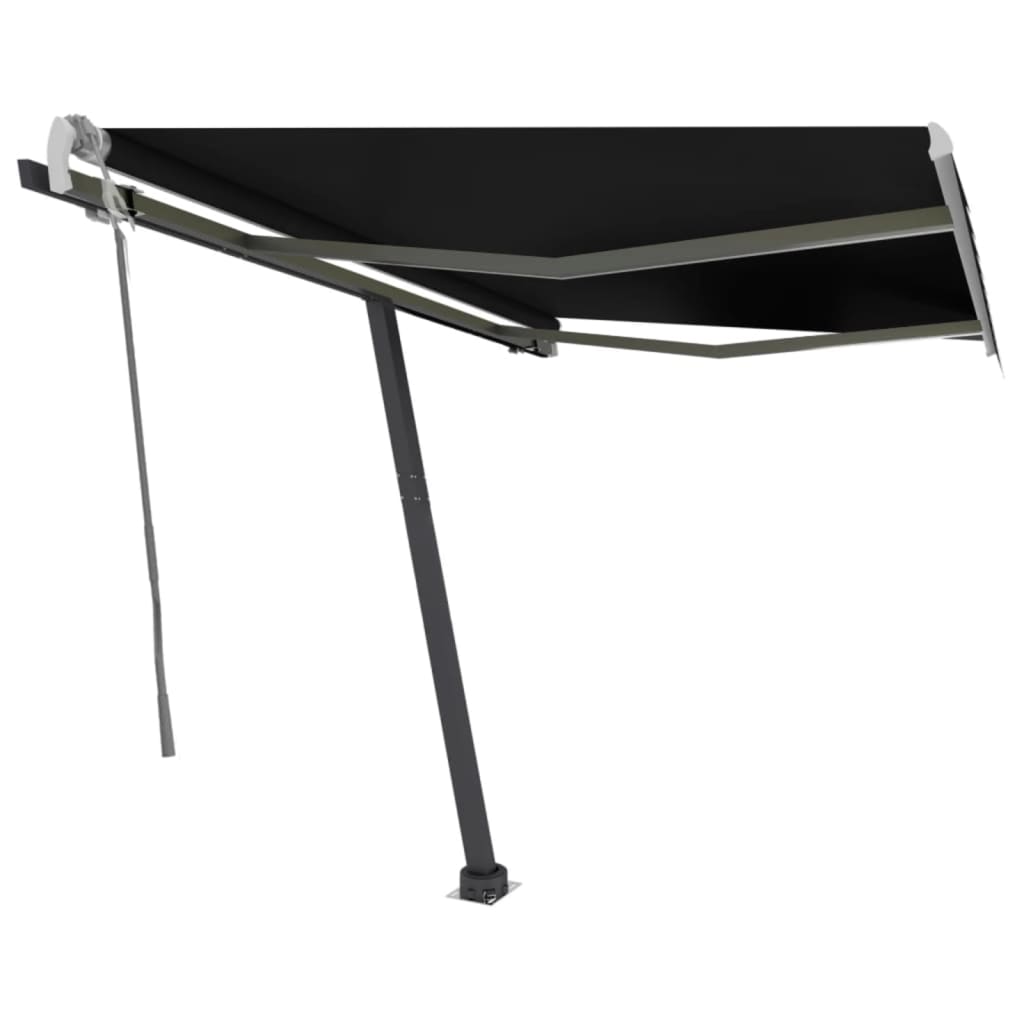Vidaxl Luifel separado se extiende manualmente el antracita de 350x250 cm
