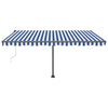 Vidaxl Luifel Free Free -Free Automatic 450x300 cm azul y blanco