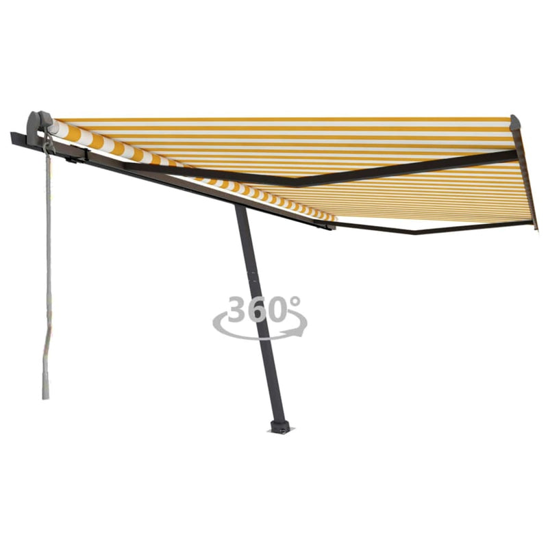 VIDAXL LUIFEL FREE -AUTOMATICO AUTOMATICO 450x300 cm giallo e bianco