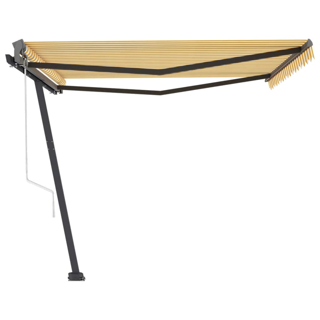 Vidaxl Luifel Free -Free Automático 450x300 cm amarillo y blanco
