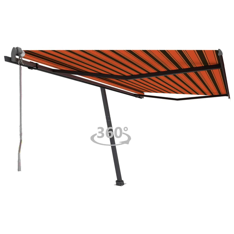 VIDAXL LUIFEL FREE -Automatico 450x300 cm arancione e marrone