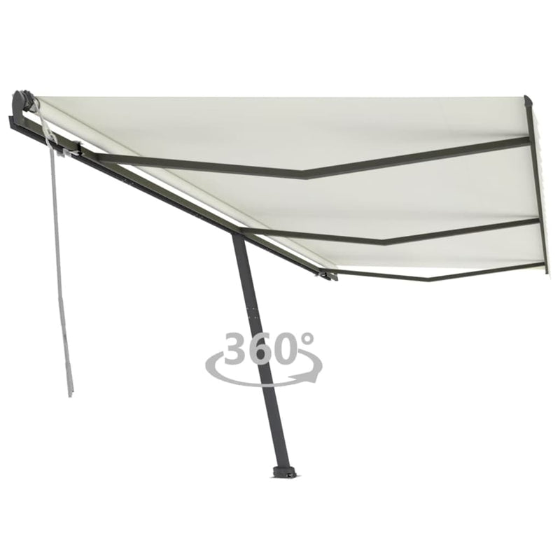Vidaxl Luifel distaccato manualmente estende una crema da 600x300 cm
