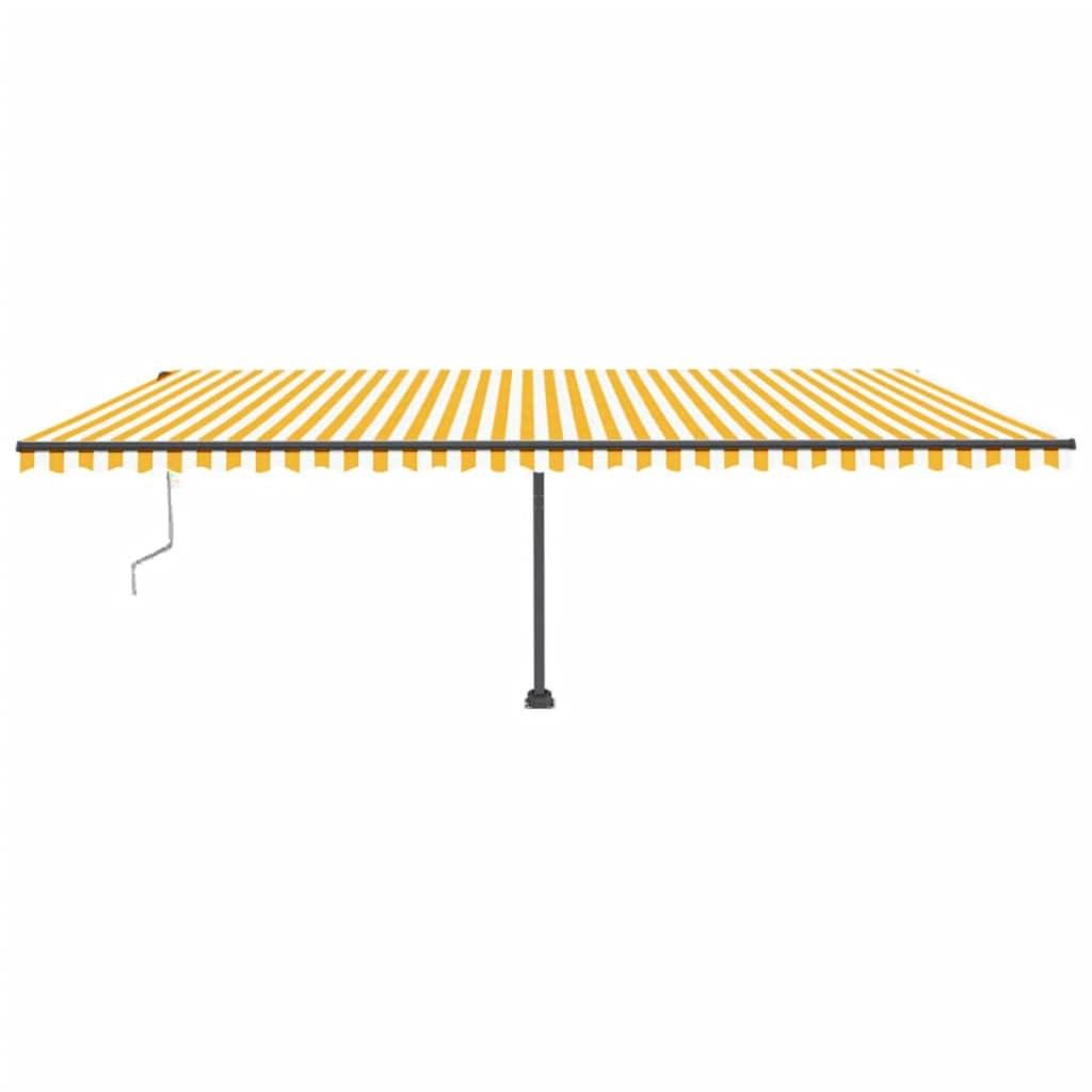 Vidaxl Luifel Free -Free Automático 600x300 cm amarillo y blanco