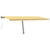 Vidaxl Luifel Free -Free Automático 600x300 cm amarillo y blanco