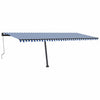 Vidaxl Luifel automatico con LED e sensore del vento 600x300 cm Bianco