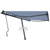 Vidaxl Laifel distaccato manualmente estrarre 450x350 cm blu e bianco